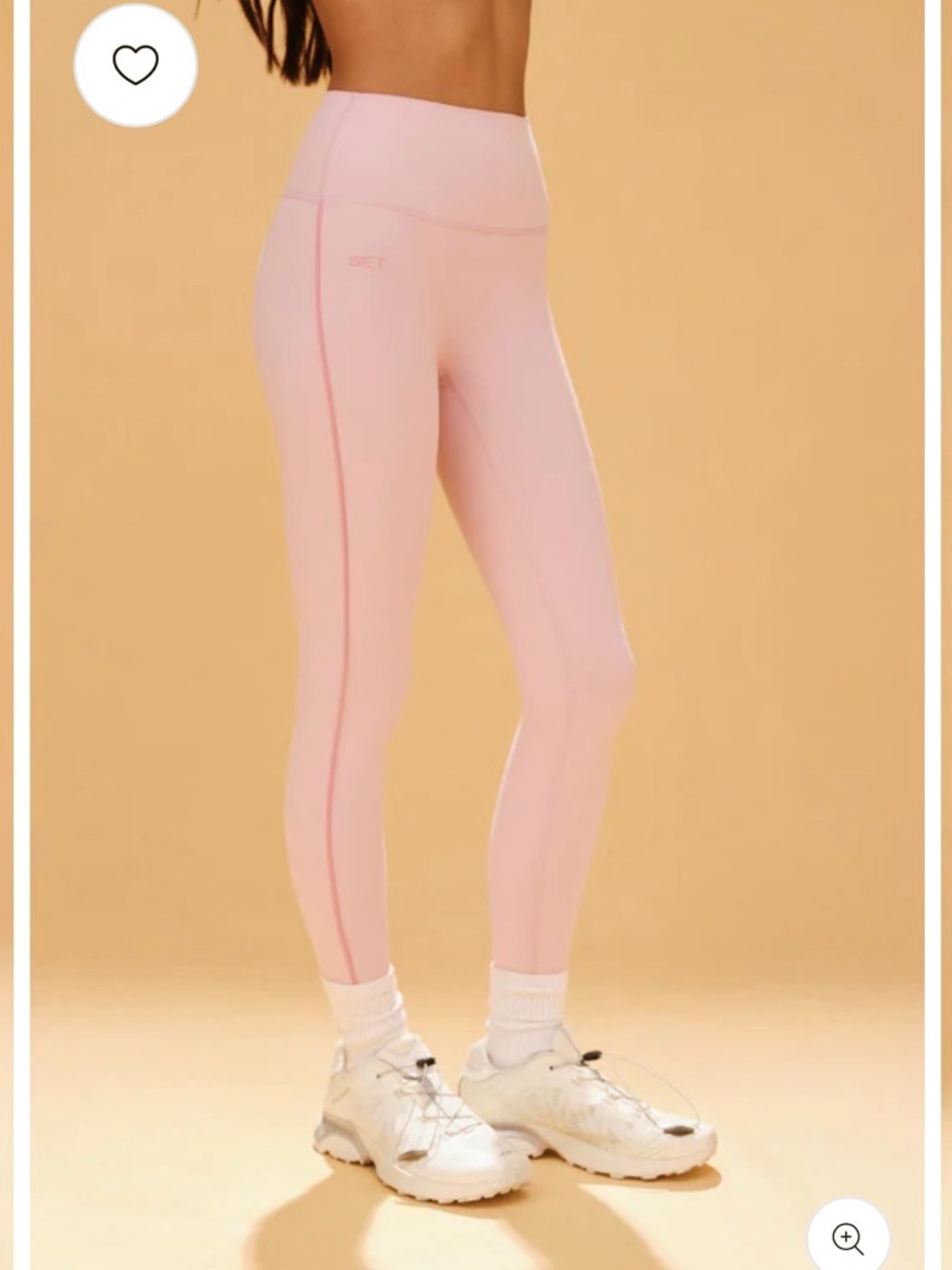 SET Active Pink High-Rise Seamless Leggings